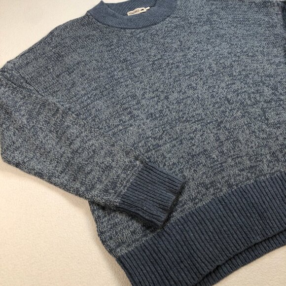 Toad Co Sweater Men's XL Blue Gray Recycled Denim Pullover Marl Sustainable - Picture 6 of 12